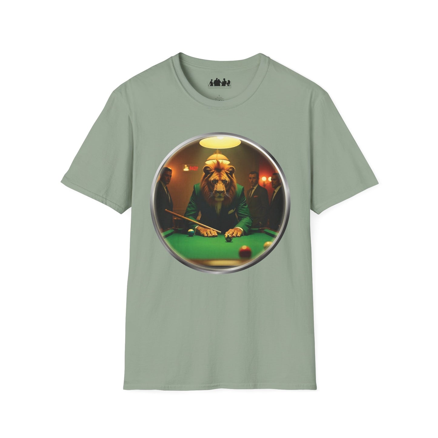 Lion Playing Pool T-Shirt