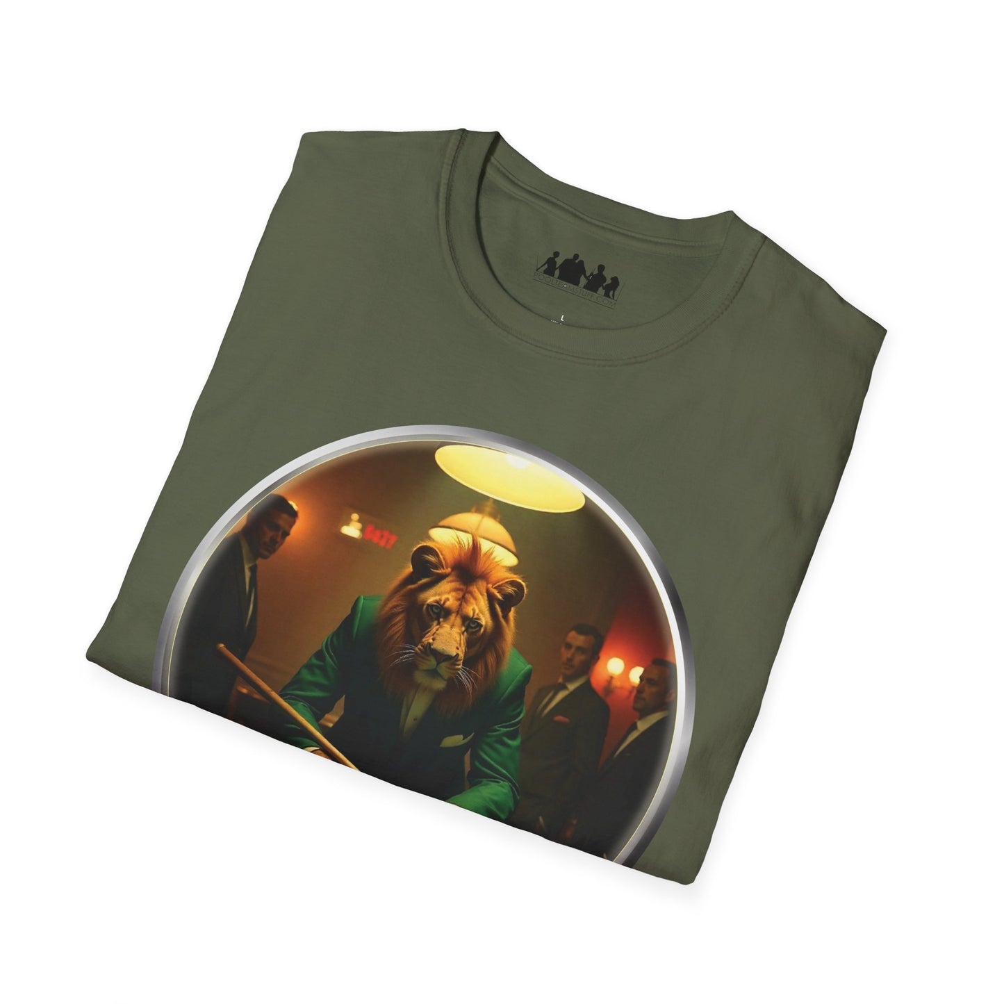Lion Playing Pool T-Shirt