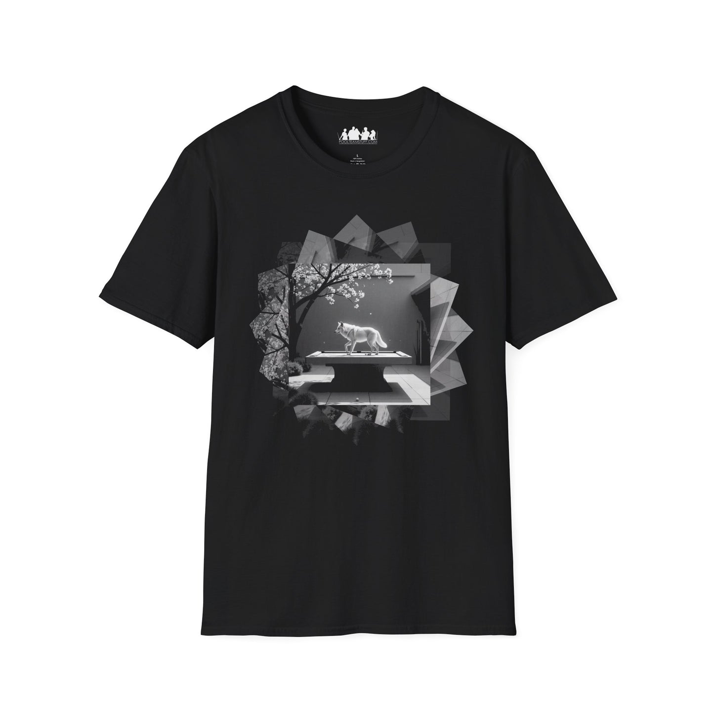 Wolf On Pool Table T-Shirt