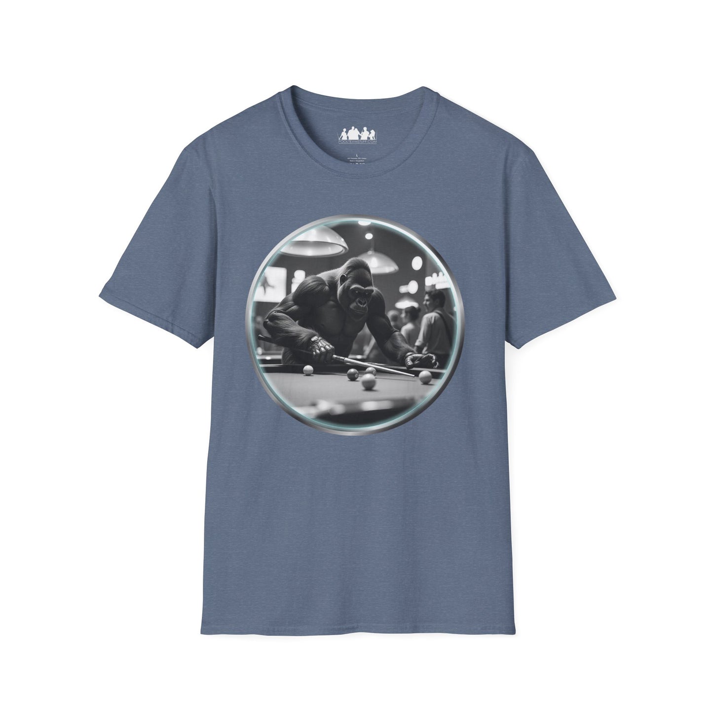 Gorilla Playing Pool Tee Shirt
