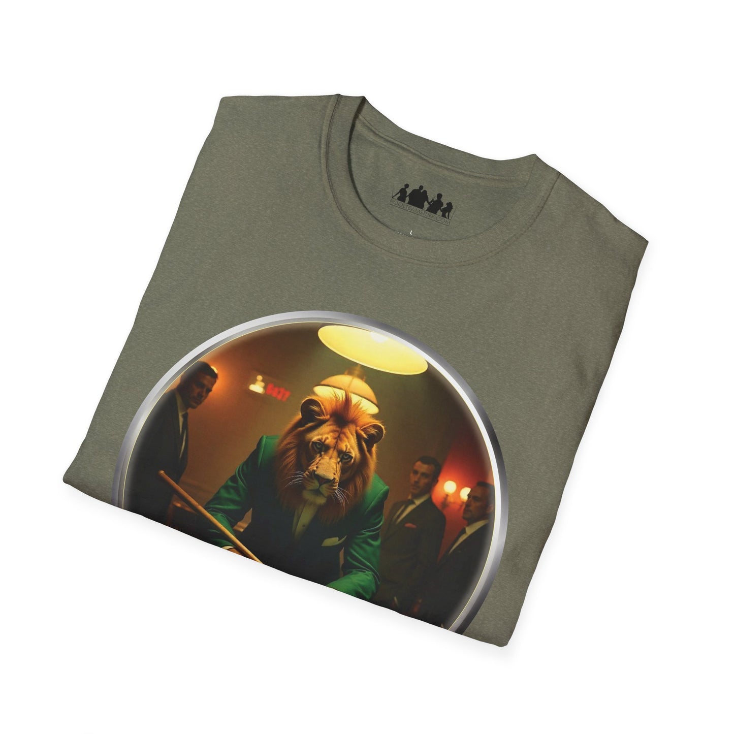 Lion Playing Pool T-Shirt