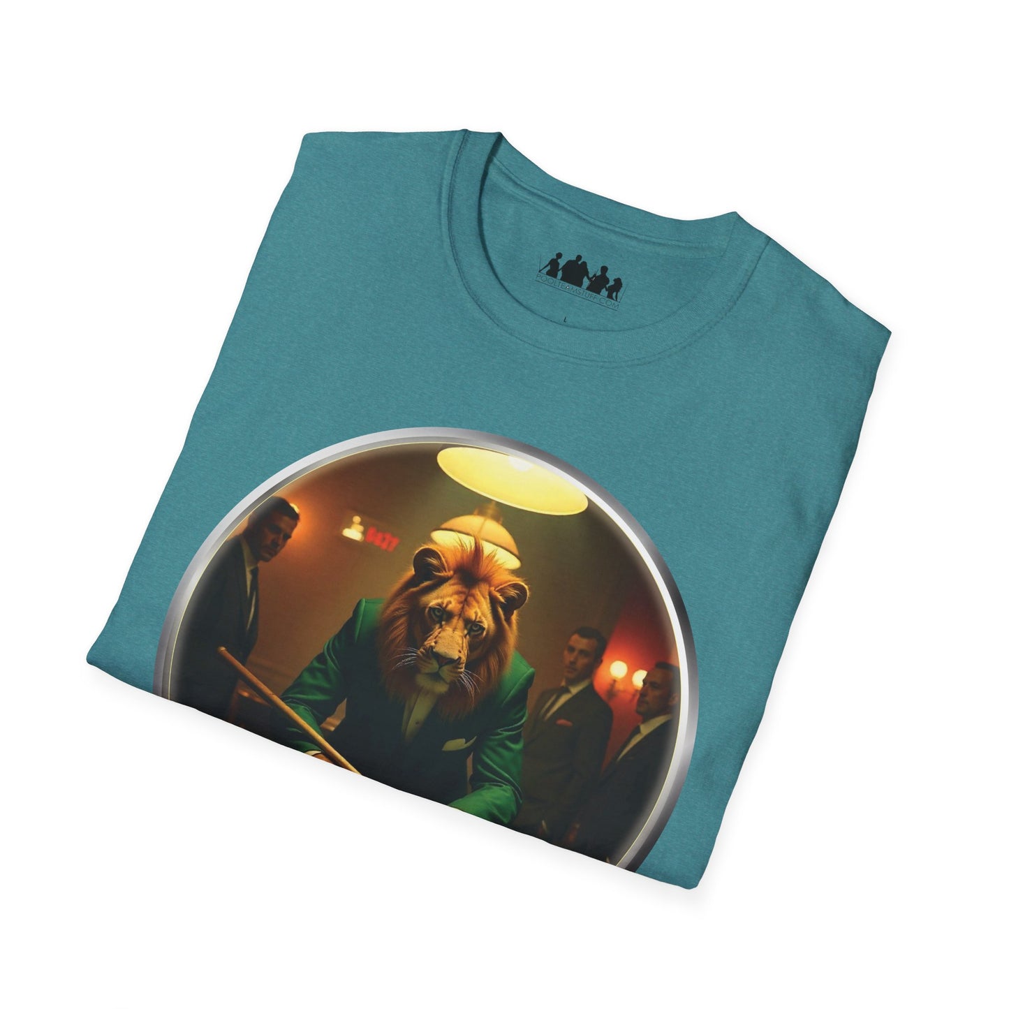 Lion Playing Pool T-Shirt