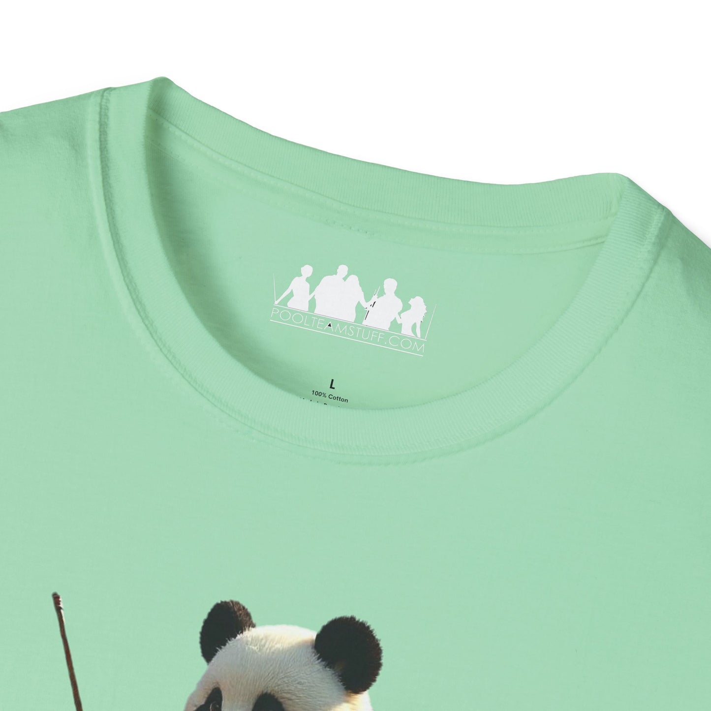 Panda Clock Unisex Softstyle T-Shirt, Cute Animal Tee, Gift for Nature Lovers, Funny Graphic Tee, Casual Wear, Birthday Present