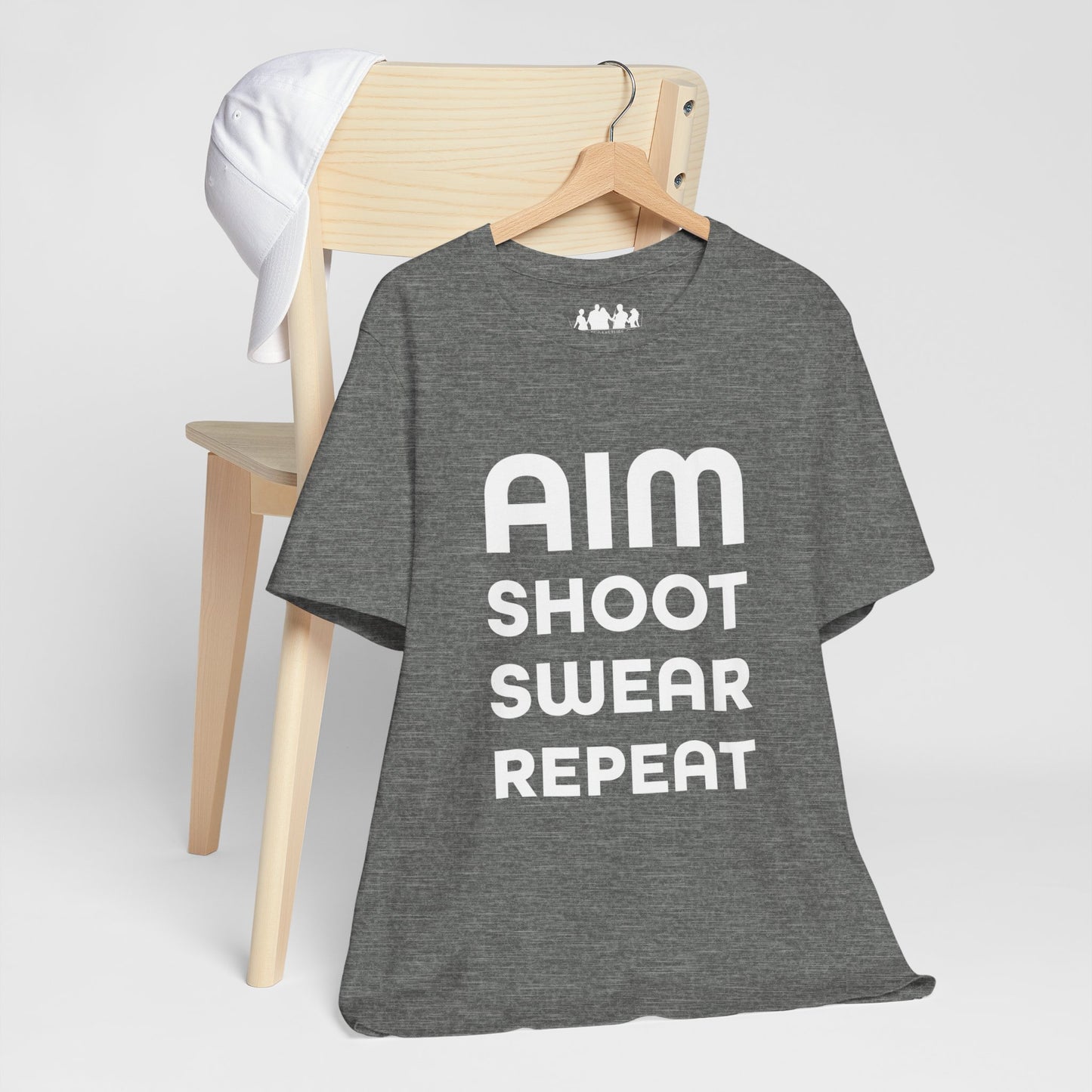 Aim Shoot Swear Repeat Tee Shirt
