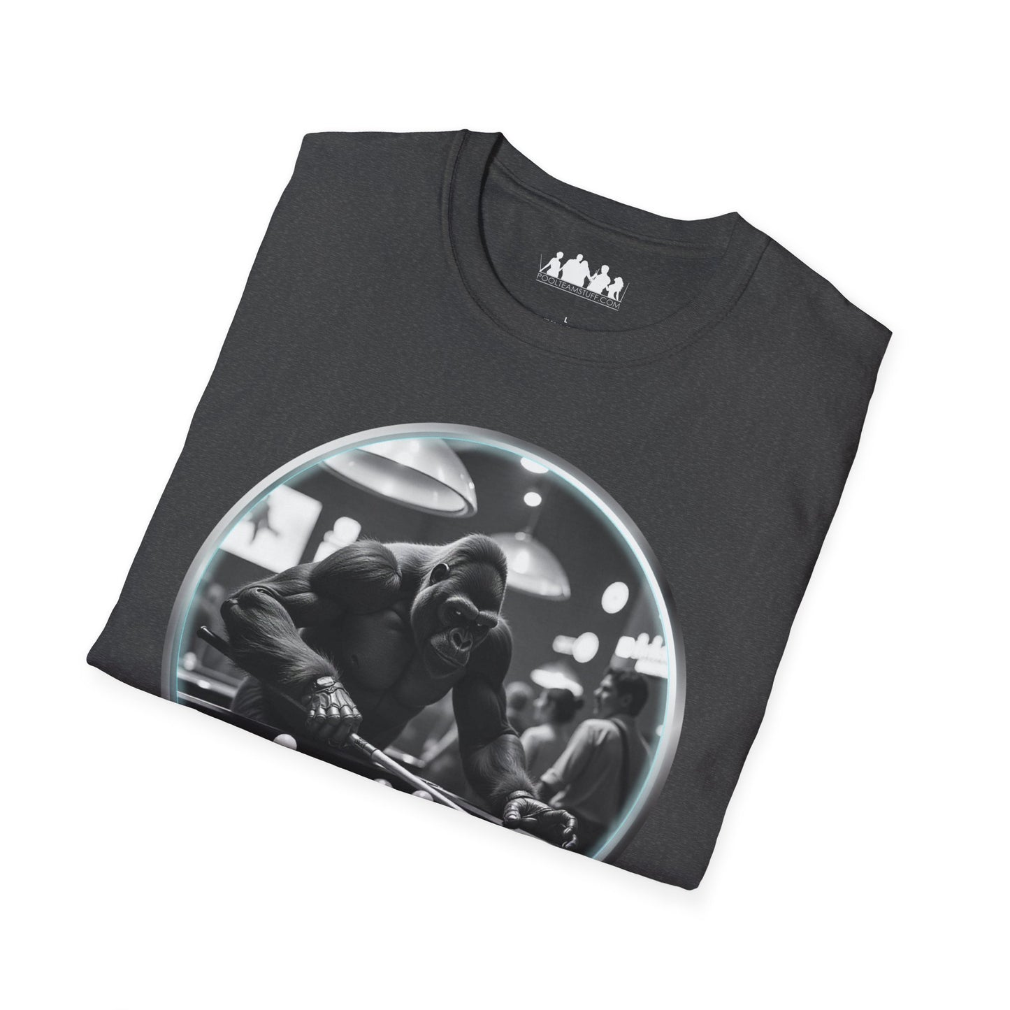 Gorilla Playing Pool Tee Shirt