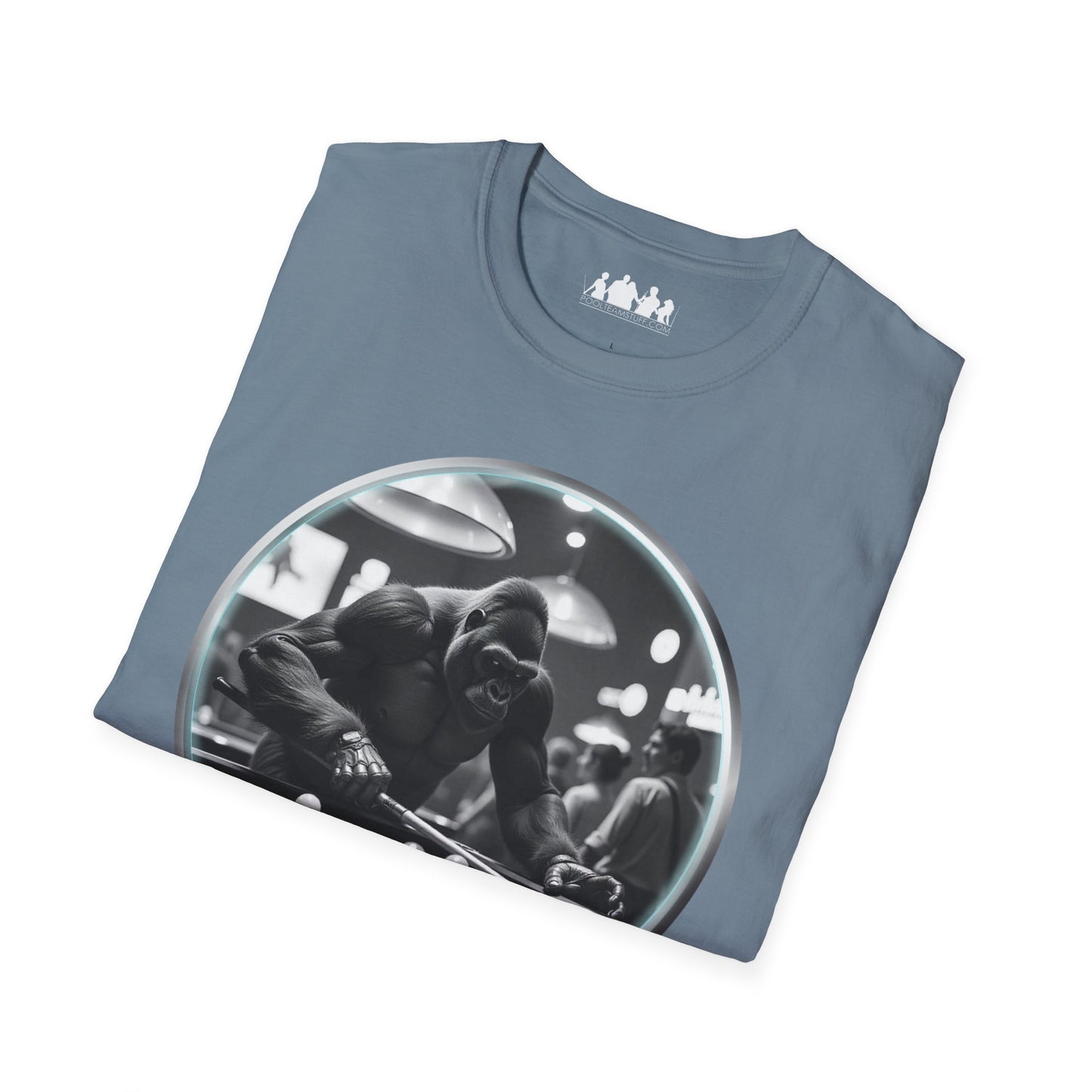 Gorilla Playing Pool Tee Shirt