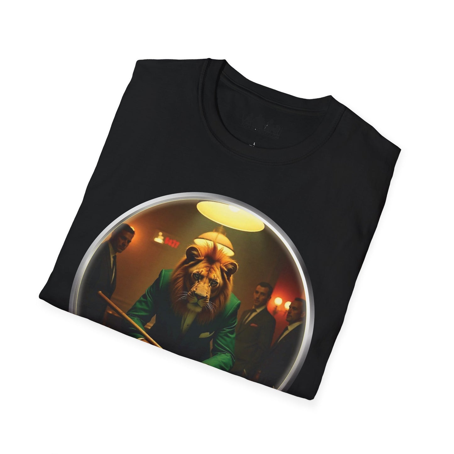 Lion Playing Pool T-Shirt