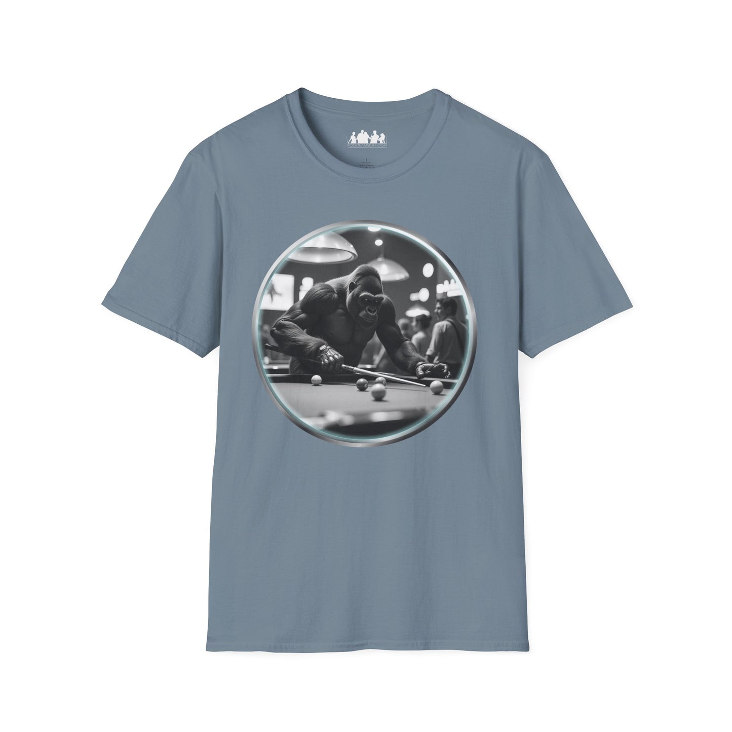 Gorilla Playing Pool Tee Shirt
