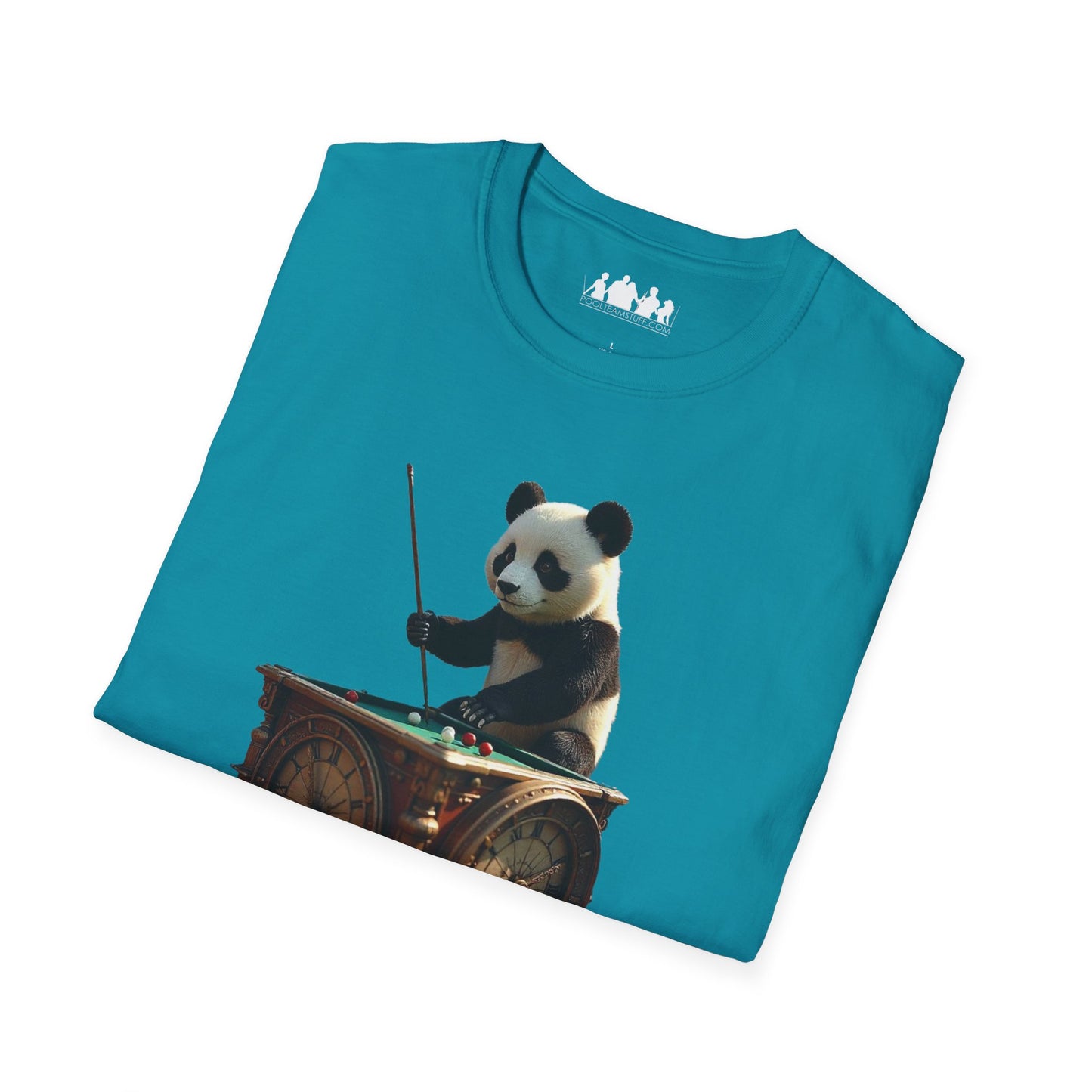 Panda Clock Unisex Softstyle T-Shirt, Cute Animal Tee, Gift for Nature Lovers, Funny Graphic Tee, Casual Wear, Birthday Present
