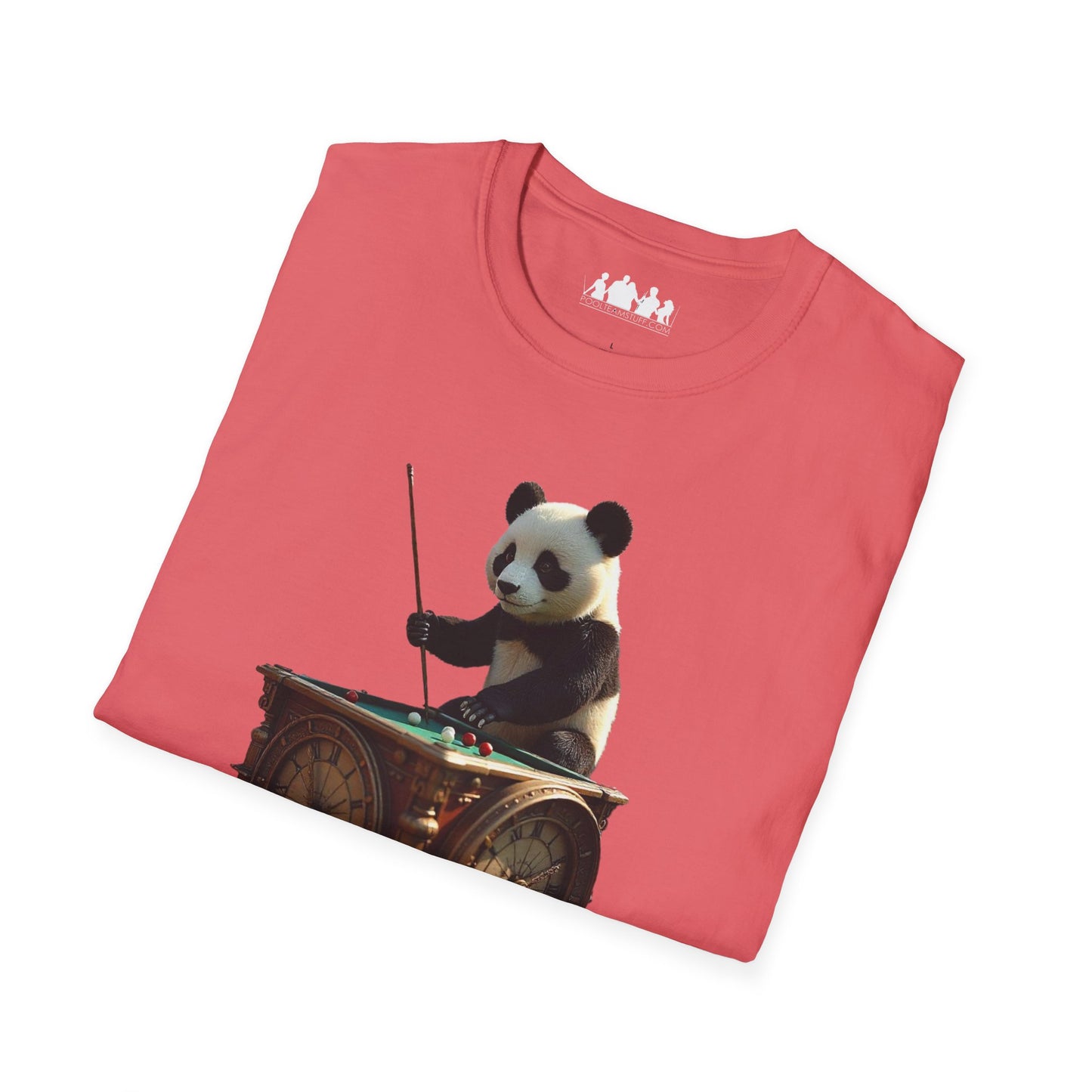 Panda Clock Unisex Softstyle T-Shirt, Cute Animal Tee, Gift for Nature Lovers, Funny Graphic Tee, Casual Wear, Birthday Present
