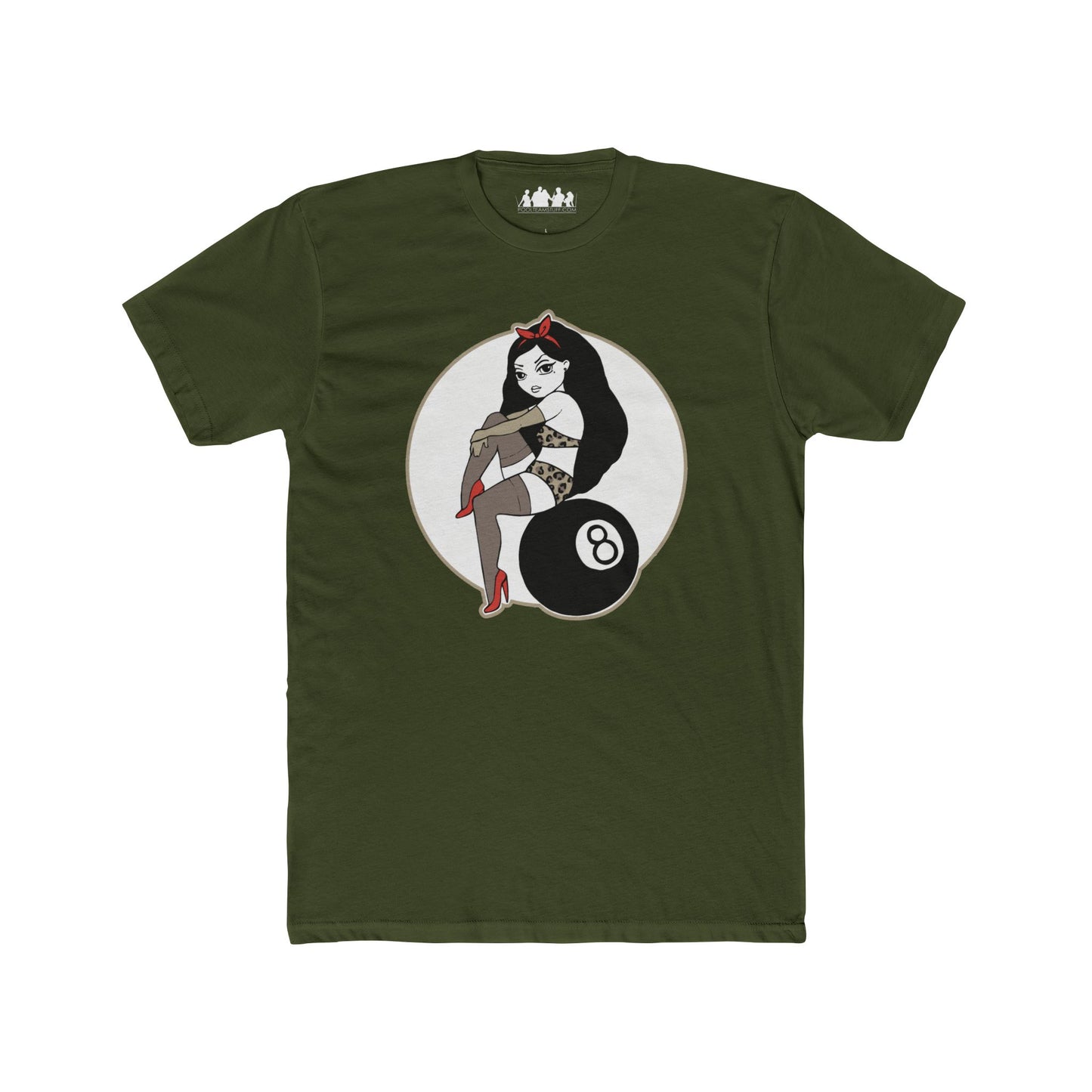 Vintage Pin-Up Style Unisex Cotton T-Shirt