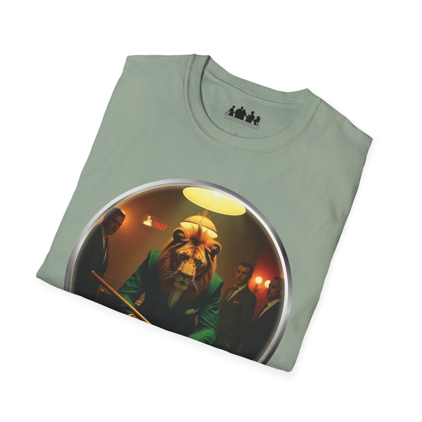 Lion Playing Pool T-Shirt