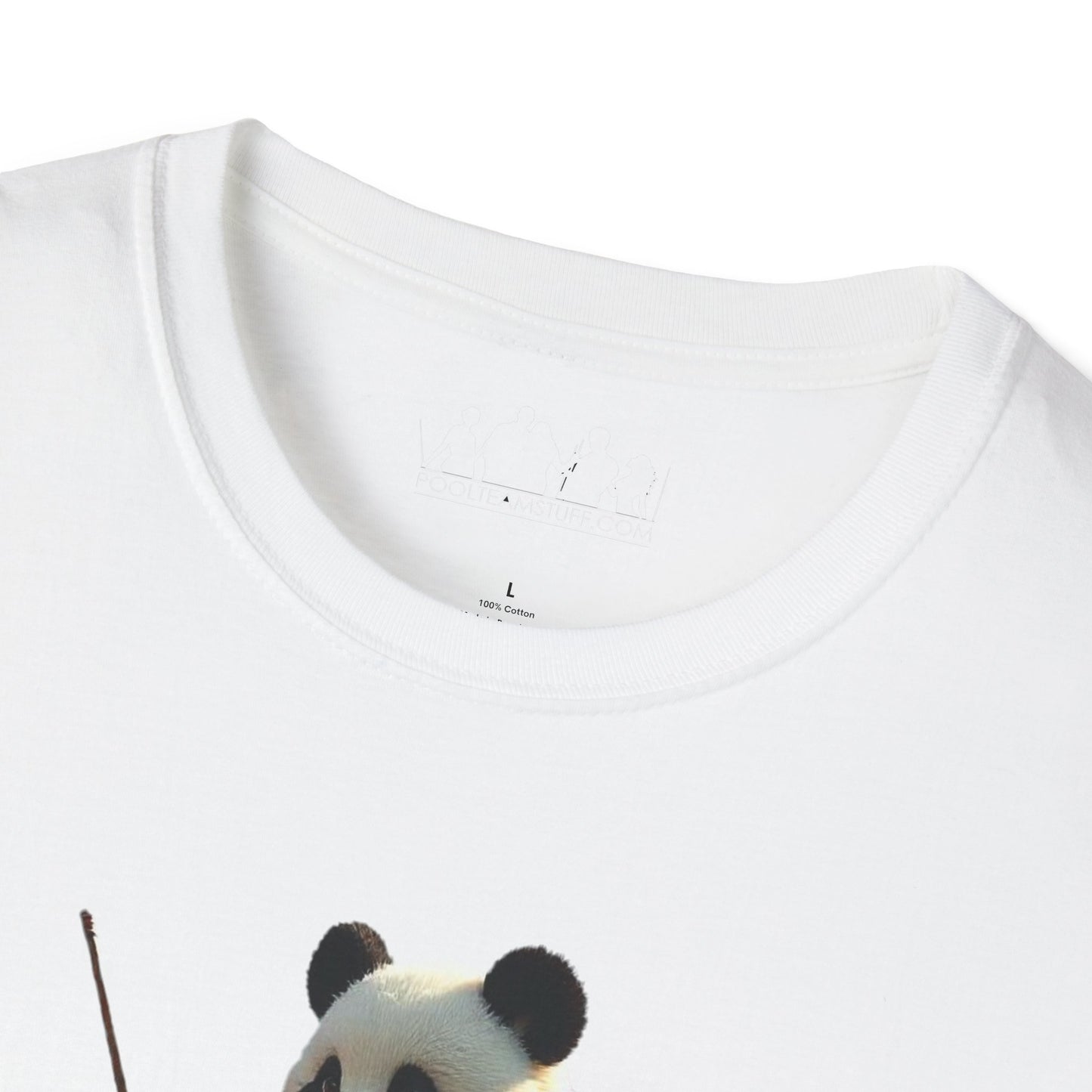 Panda Clock Unisex Softstyle T-Shirt, Cute Animal Tee, Gift for Nature Lovers, Funny Graphic Tee, Casual Wear, Birthday Present