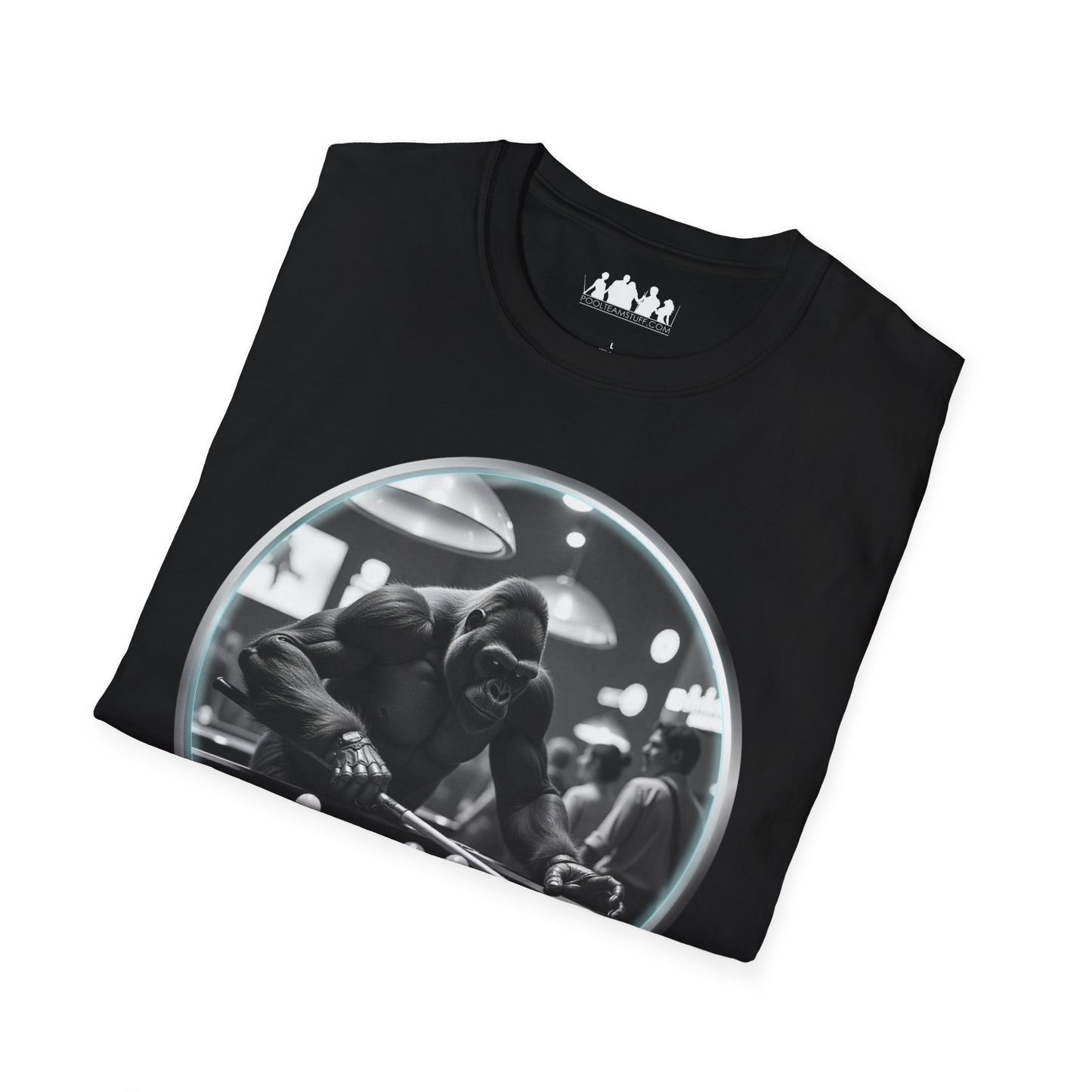 Gorilla Playing Pool Tee Shirt