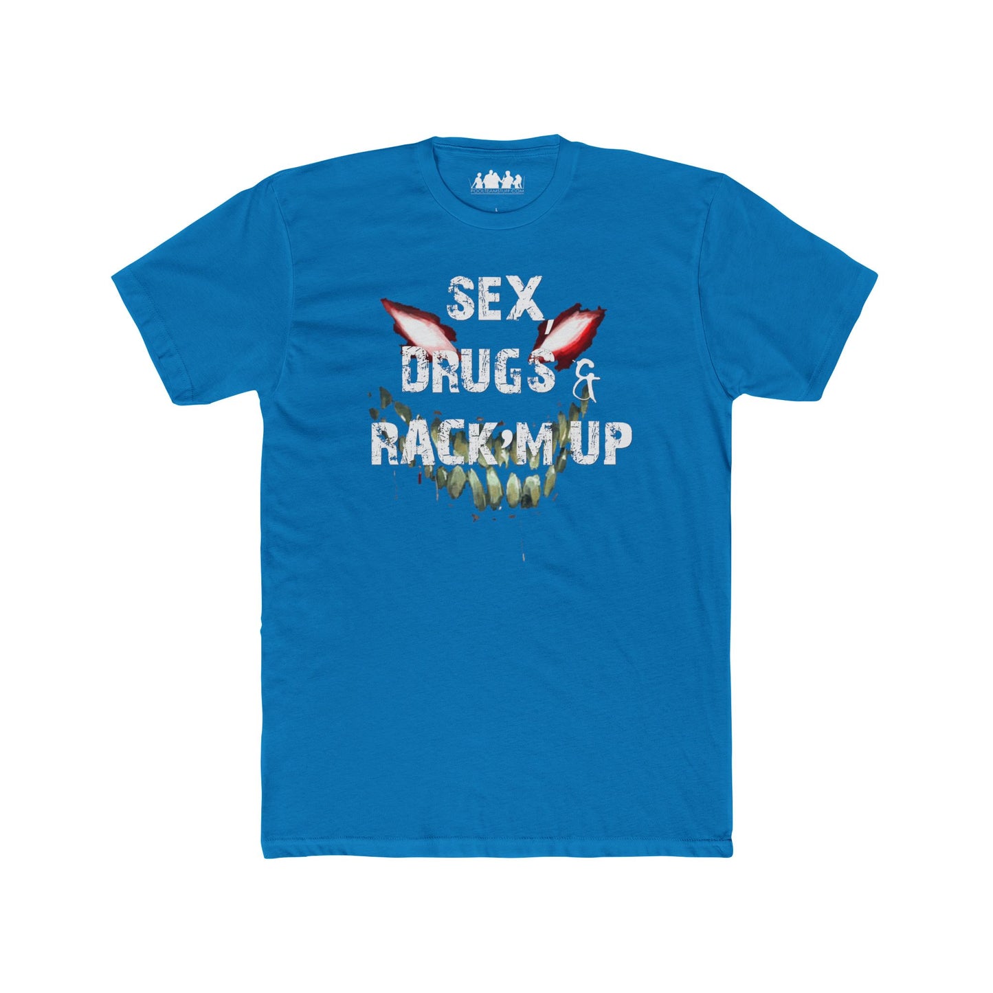Sex, Drugs and Rack'm up Men's Cotton Crew Tee