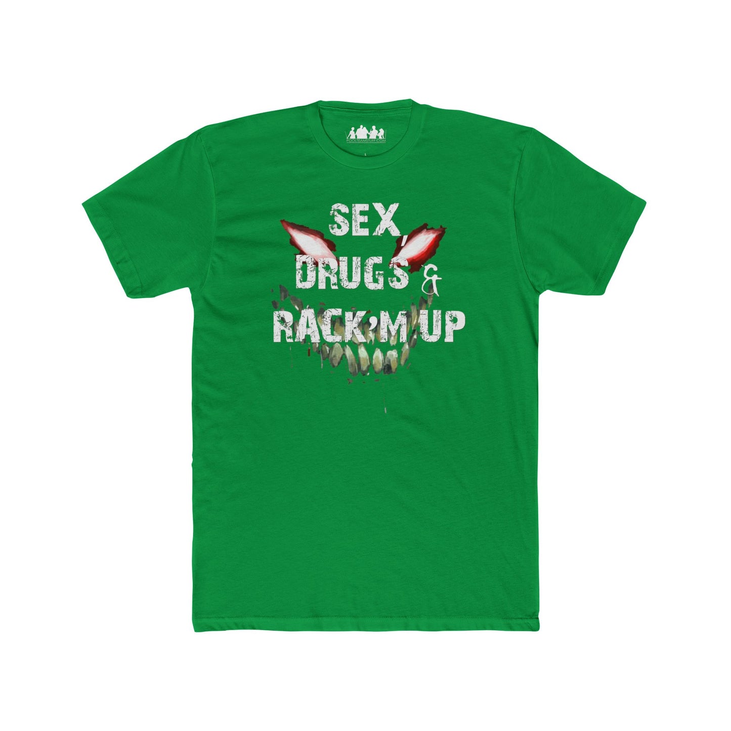 Sex, Drugs and Rack'm up Men's Cotton Crew Tee