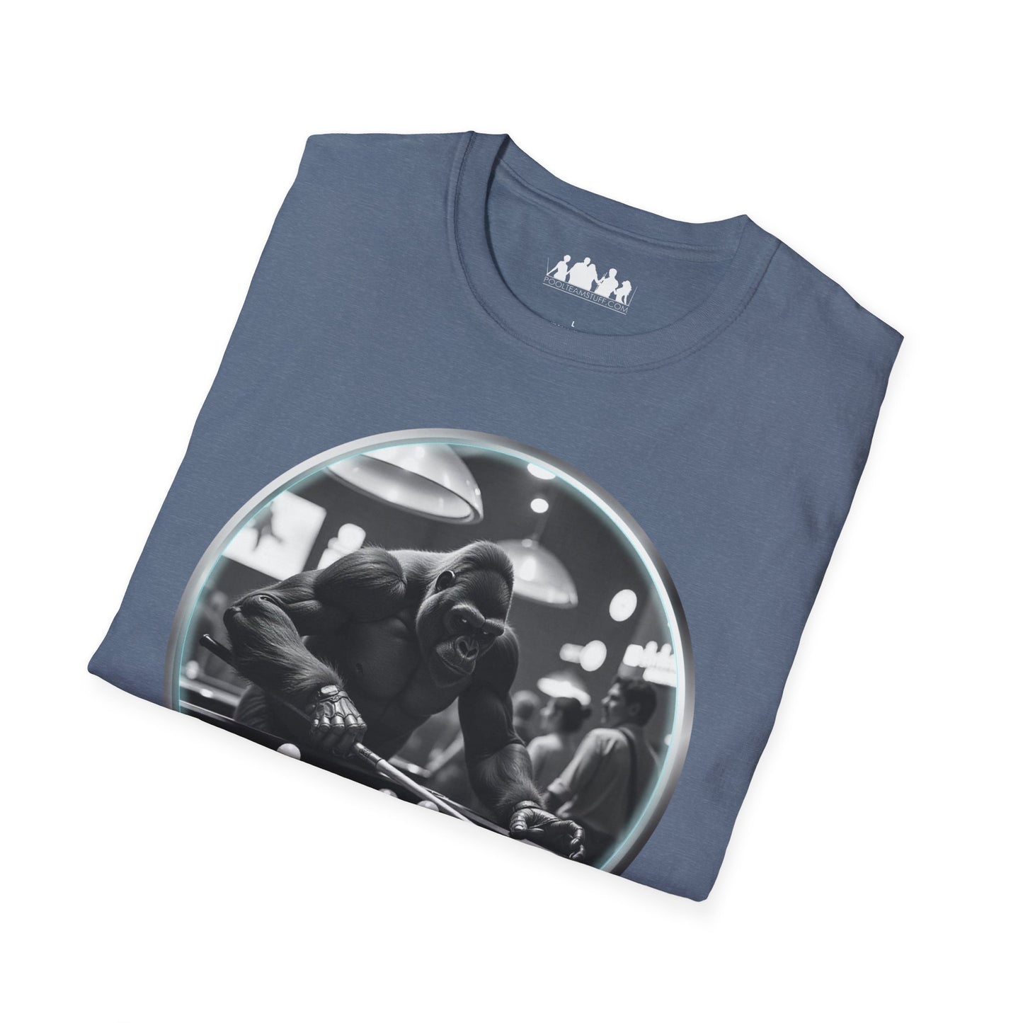 Gorilla Playing Pool Tee Shirt