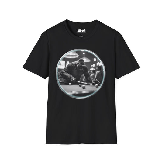 Gorilla Playing Pool Tee Shirt